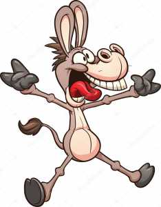 depositphotos 19353299 stock illustration crazy donkey or mule
